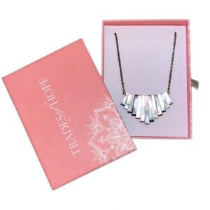 Trades of Hope mother of pearl Restoring Hope reversible necklace NIB